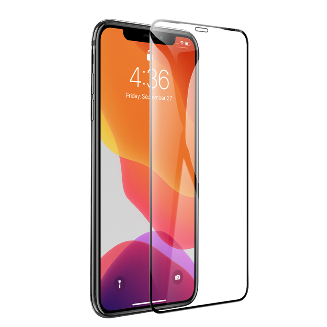 Защитное стекло на iPhone X/XS/11 Pro (A777), HOCO, HD, черное Защитное стекло на iPhone X/XS/11 Pro (A777), HOCO, HD, черное