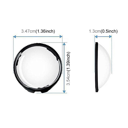 Защитное стекло для объективов экшн камеры Insta360 X5 (2 штуки), на штатные крепления, PULUZ, аналог