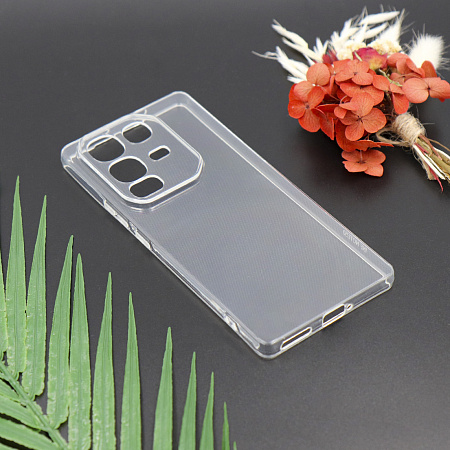 Чехол силиконовый для Infinix Note 50 (4G) / Note 50 Pro (4G), с защитой камеры, X-CASE, прозрачный