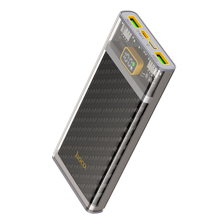 Универсальный Доп. Аккумулятор 10000mAh, J103, HOCO, выход: 2 USB (22.5W)+1 PD (20W), серый