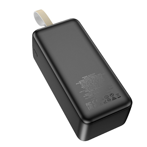 Универсальный Доп. Аккумулятор 40000mAh, J111C, HOCO, выход: 2 USB (22.5W)+1 PD (30W), черный