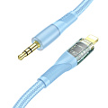 AUX Audio кабель 3,5 мм на Lightning, UPA25, HOCO, синий