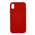 Чехол-накладка для iPhone X/XS, Silicon Case, бордовый