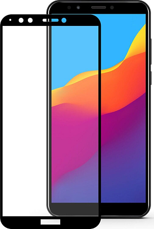Защитное стекло на Honor 7C/7C Pro/Enjoy 8(тех. паке.), 3D, черный, X-CASE