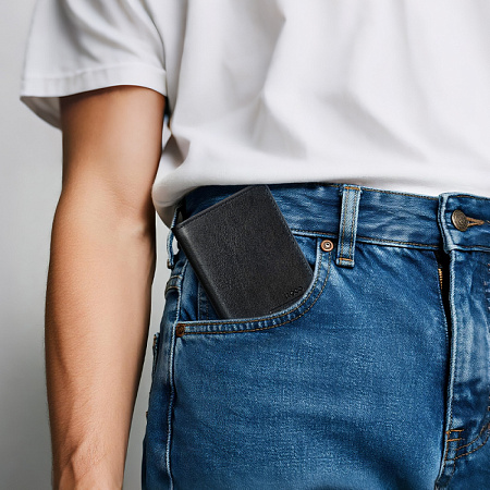 Устройство для поиска вещей E91F, синхронизация с IOS, Носо, в виде чехла для карт, черный