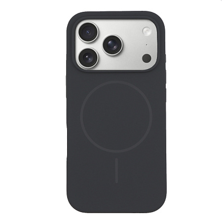 Чехол-накладка для iPhone 17 Pro, Silicon Case, магнитный (MagSafe), без лого, X-CASE, угольно-серый