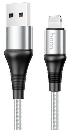 USB дата кабель Lightning, HOCO, X50, серый
