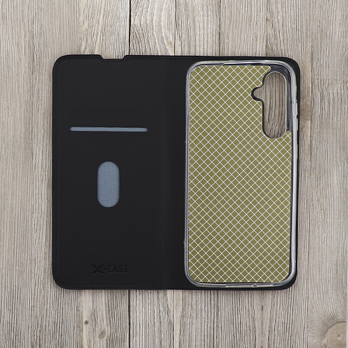 Чехол-книжка для Samsung Galaxy A05S, X-CASE, боковой, черный