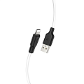 USB дата кабель Lightning, HOCO, X21 Plus, 2М, силиконовый, черно-белый