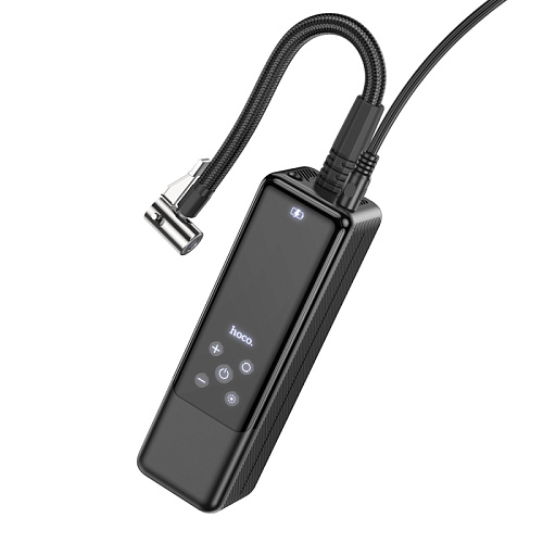 Автомобильный насос ZP5, HOCO, с дисплеем, вес: 510г, черный