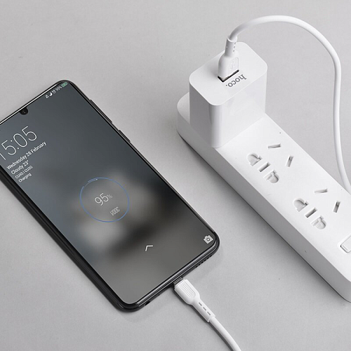 USB Кабель Micro, HOCO, X33, 4A Surge flash charging, белый