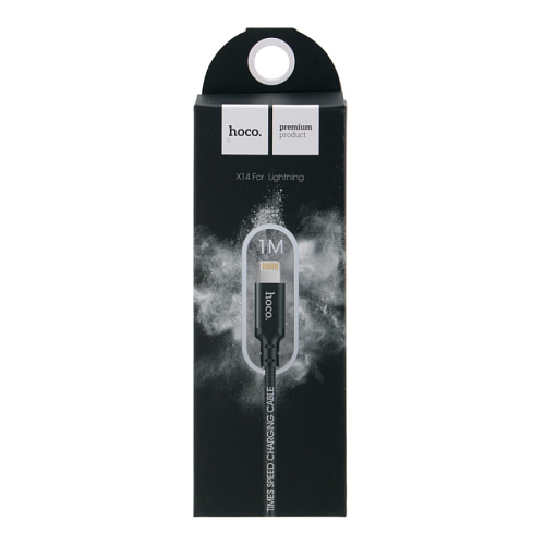USB дата кабель Lightning, HOCO, X14, черный