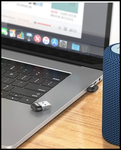 USB Bluetooth адаптер, UA18, HOCO, черный