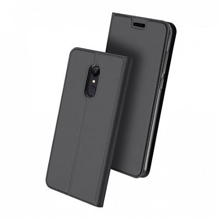 Чехол-книжка для Xiaomi Redmi 5, DU DU, боковой, серый