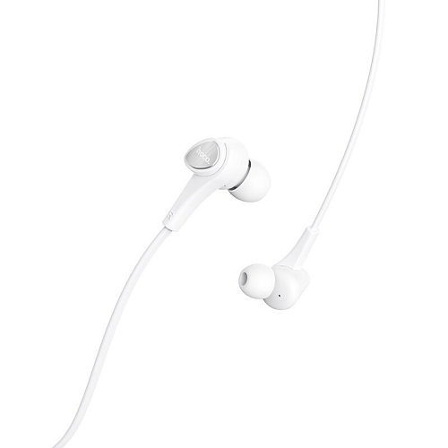Проводные наушники M66 Passion in-line control eaphones, HOCO, белый