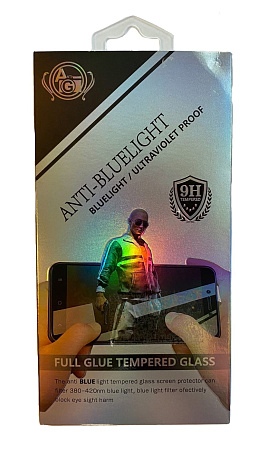 Защитное стекло на iPhone 15 Pro, Anti-blue ray матовый черный, X-CASE