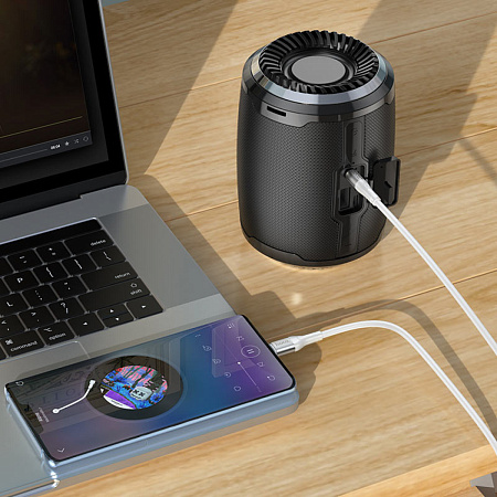 AUX Audio кабель 3,5 мм на Type-C, UPA22, HOCO, белый