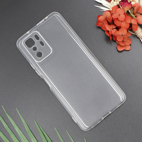 Чехол силиконовый для Xiaomi Poco X3 GT/ Note 10 Pro (5G), с защитой камеры, X-CASE, прозрачный