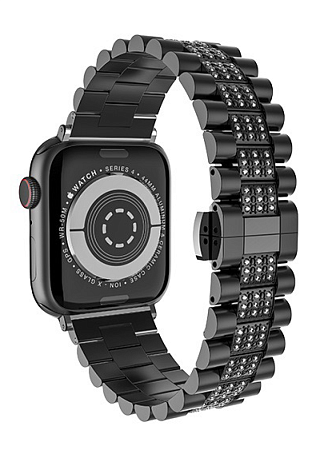 Ремешок на руку для Apple Watch 38/40/41/42 мм, HOCO, WB08 Shining steel watch strap, черный