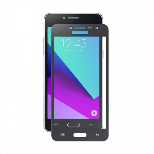 Защитное стекло на Samsung G530H, Galaxy Grand Prime/J2 Prime, Silk Screen 2.5D, черный, X-CASE
