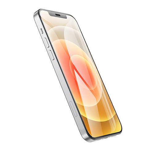 Защитное стекло на iPhone 12 Pro Max (6.7) G777, HOCO, anti-static, черное
