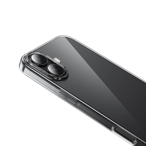 Чехол силиконовый для iPhone 16 Plus, Light series TPU, HOCO, черный