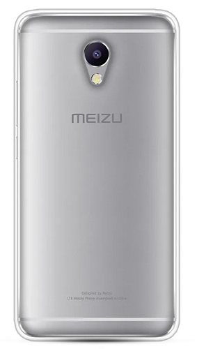 Чехол силиконовый для Meizu M5 Note, прозрачный