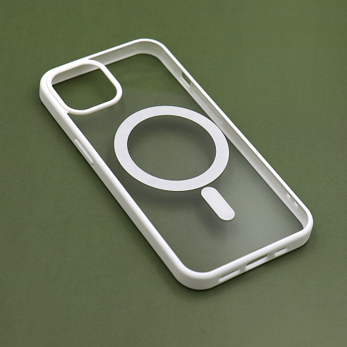 Чехол силиконовый для iPhone 11 (6.1), Магнитный (MagSafe), X-CASE, белый