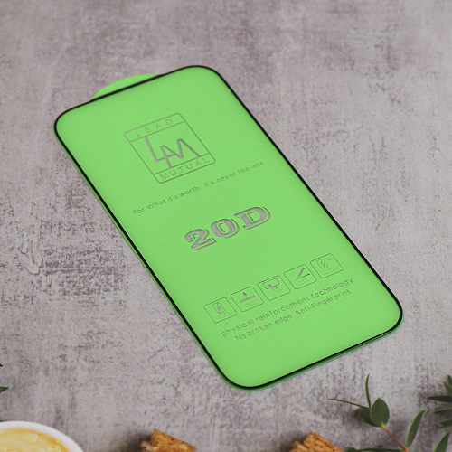 Защитное стекло на iPhone 17 Pro Max, 20D, прозрачное с черной рамкой, X-CASE