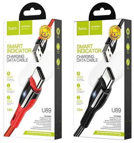 USB Кабель Type-C, HOCO, U89, черный