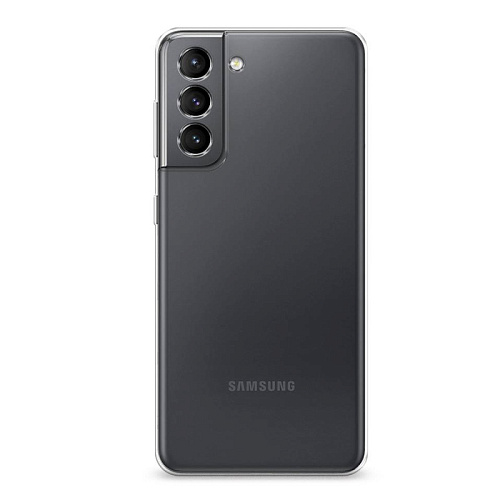 Чехол силиконовый для Samsung Galaxy S21, с защитой камеры, X-CASE, прозрачный