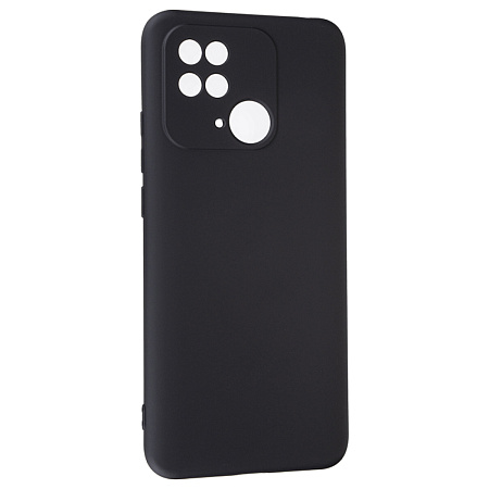 Чехол силиконовый для Xiaomi Redmi 10C/Poco C40, good quality, с защитой камеры, X-CASE, черный
