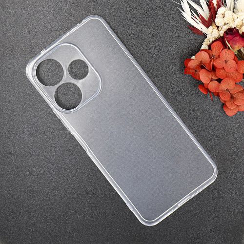 Чехол силиконовый для Xiaomi Poco M6 (4G), c защитой камеры, X-CASE, прозрачный