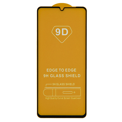 Защитное стекло на Huawei Nova Y72/Y72S, 9D, черный, X-CASE