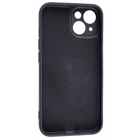 Чехол силиконовый для iPhone 14 (6.1), с держателем, с защитой камеры, X-CASE, черный