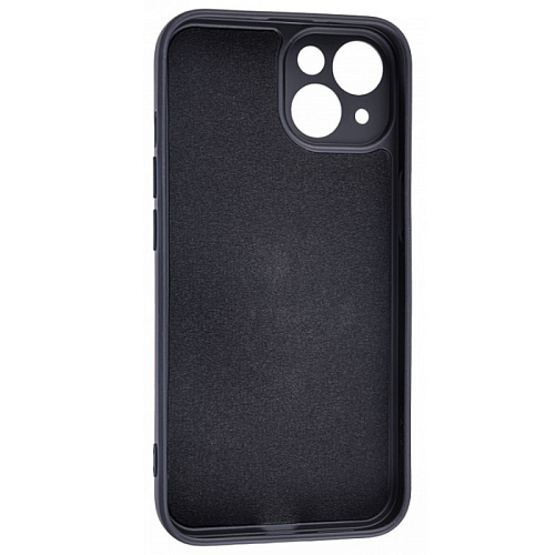 Чехол силиконовый для iPhone 14 (6.1), с держателем, с защитой камеры, X-CASE, черный