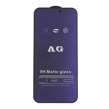 Защитное стекло на iPhone 17 Pro, Anti-blue ray матовый, черный, X-CASE