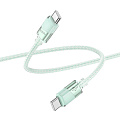 Кабель Type-C на Type-C, HOCO, U132, 60W, 1.2м, зеленый