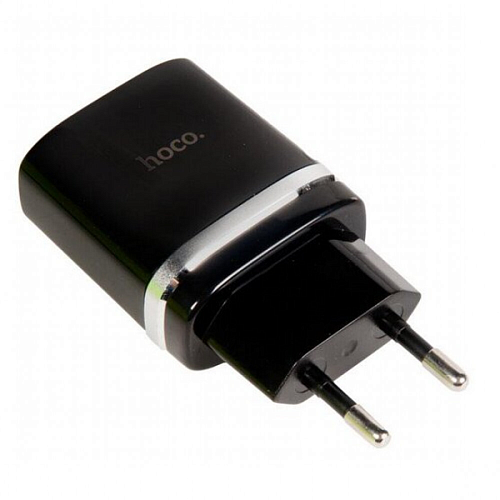 Сетевое зарядное устройство, 1 USB 3.0A (C12Q), HOCO, черный