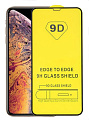 Защитное стекло на iPhone XR/11 (6.1), 9D, черное, X-CASE