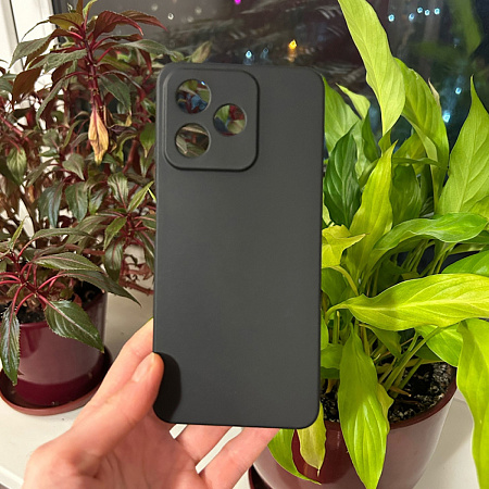 Чехол силиконовый для Realme C51/C53/Note 50 (4G)/Narzo N53, с защитой камеры, X-CASE, черный