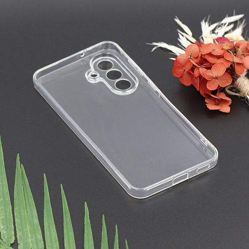 Чехол силиконовый для Samsung Galaxy S25 Plus (5G), с защитой камеры, X-CASE, прозрачный