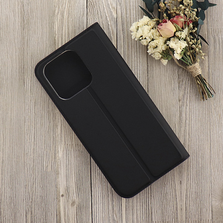 Чехол-книжка для Xiaomi Redmi 12C (4G)/Redmi 11A/Poco C55, X-CASE, боковой, черный