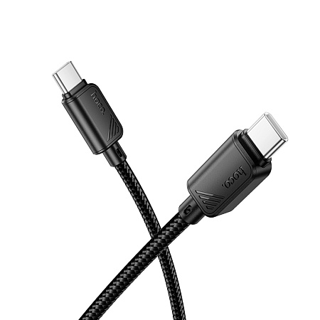 Кабель Type-C на Type-C, HOCO, X113, 1 метр, 60W, цвет черный