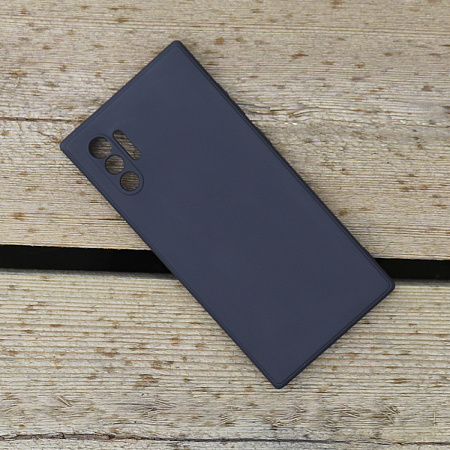 Чехол силиконовый для Samsung Galaxy Note 10 Plus/Note 10 Pro, с микрофиброй внутри, с защитой камеры, X-CASE, черный