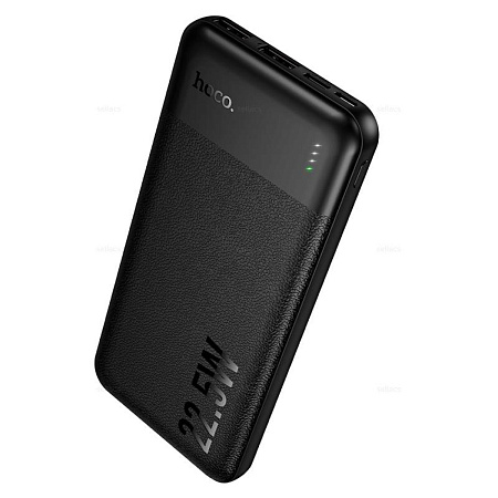 Универсальный Доп. Аккумулятор 10000mAh, J159, HOCO, выход: 1 USB (22.5W), 1 PD (20W), черный