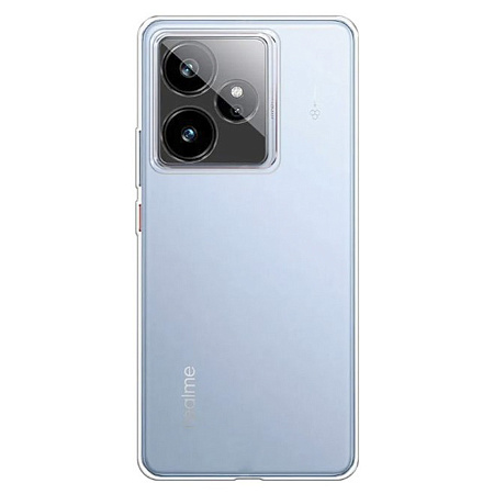 Чехол силиконовый для Realme GT 7 (5G)/GT 7T (5G), с защитой камеры, X-CASE, прозрачный