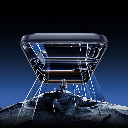 Защитное стекло для iPhone 17 Pro, G777, HOCO, anti-static, черное