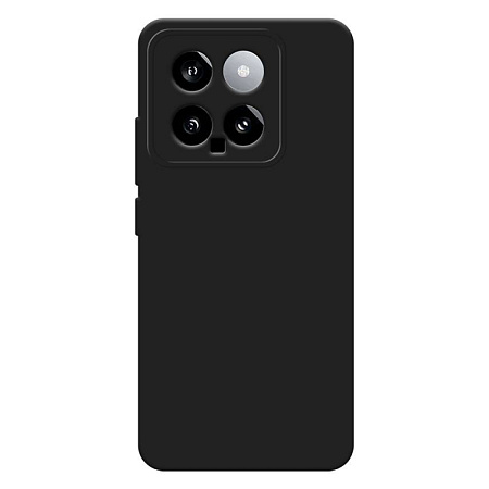 Чехол силиконовый для Xiaomi 14, good quality, с защитой камеры, X-CASE, черный