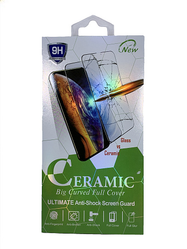 Защитное стекло на Xiaomi Redmi 7/Y3, Ceramic, черное, X-CASE